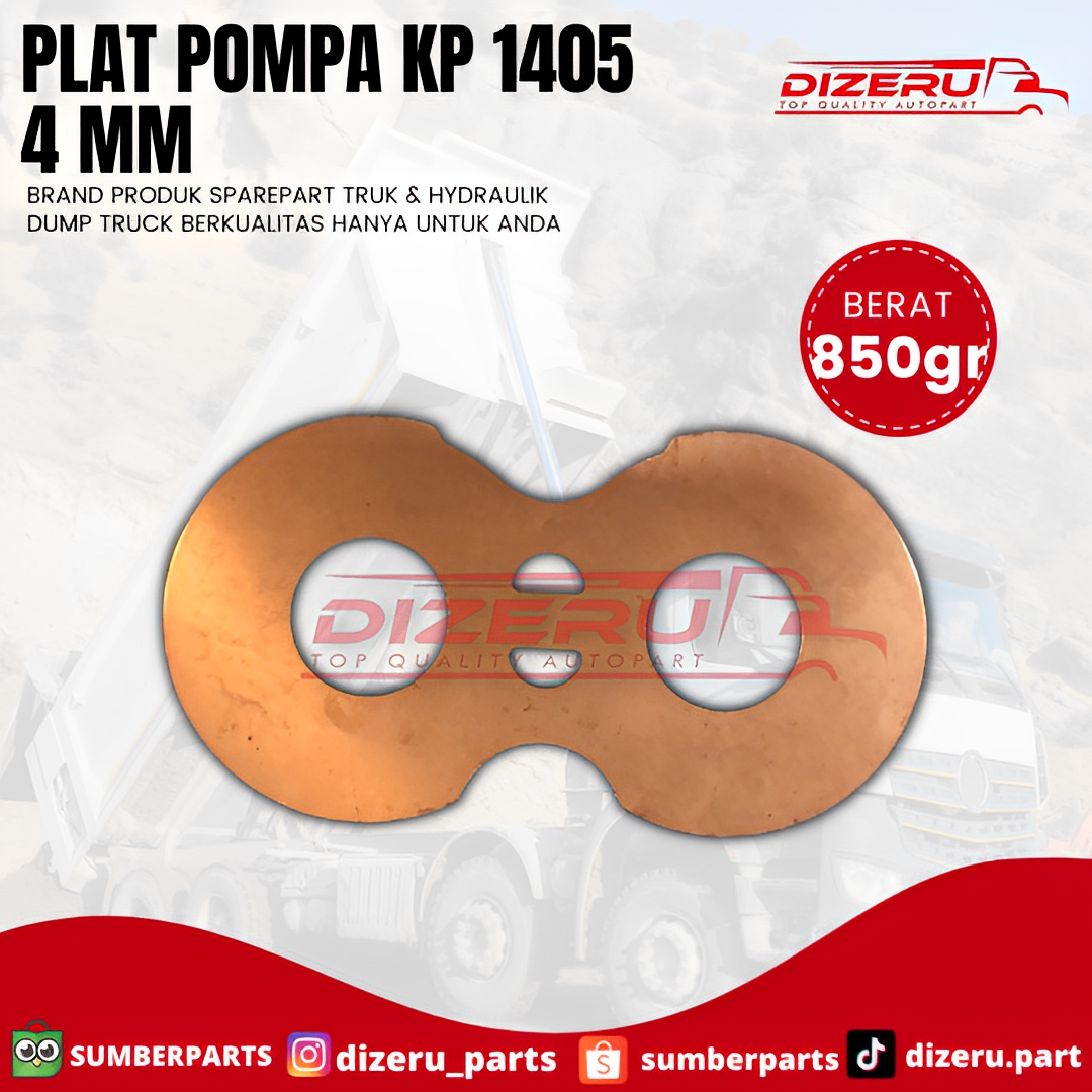 Plate Pompa KP 1405 4 MM